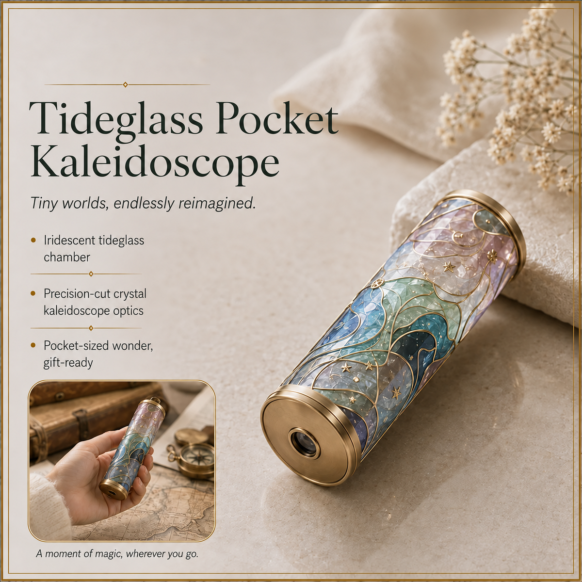 Norpitatile™ Tideglass Pocket Kaleidoscope
