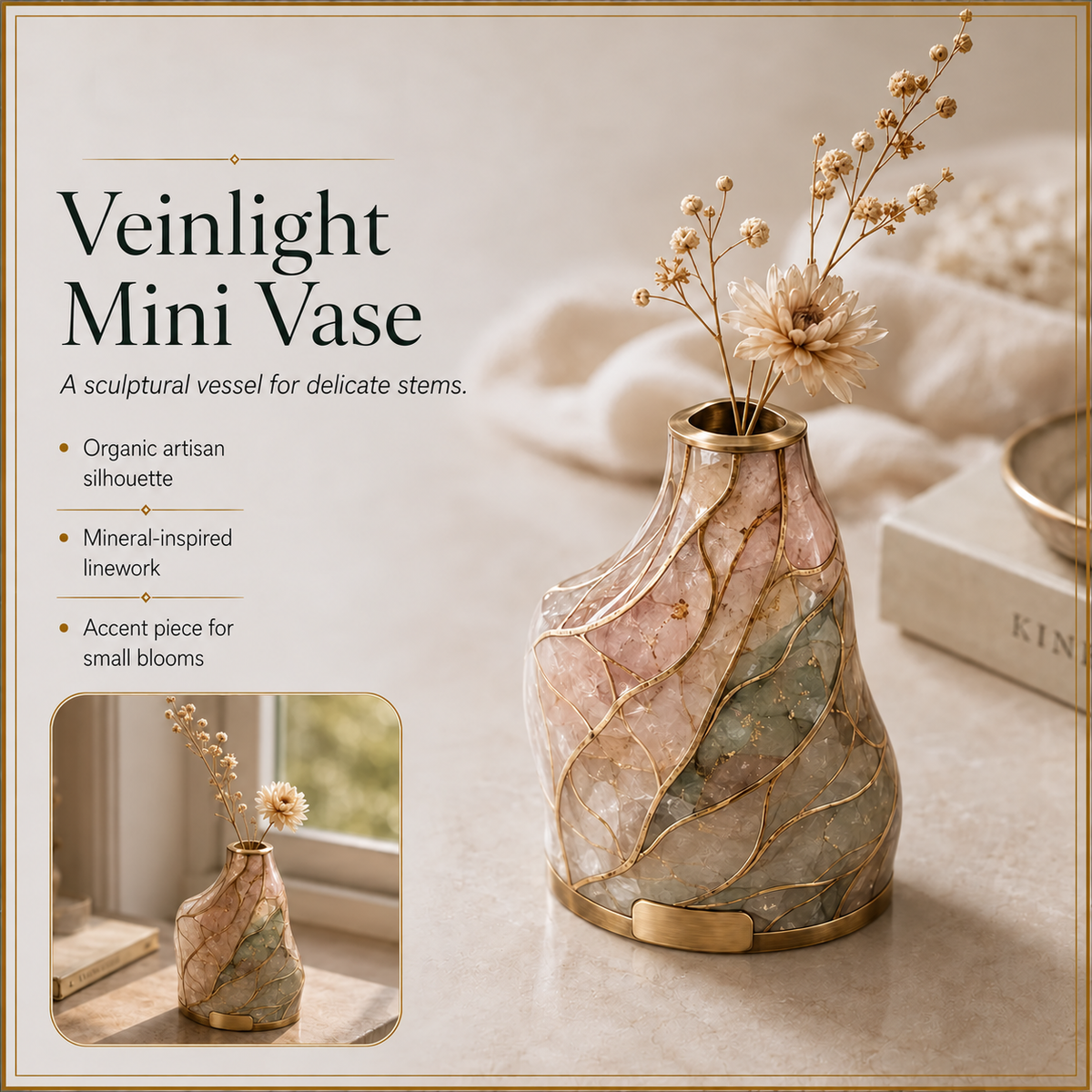 Norpitatile™ Veinlight Artisan Mini Vase